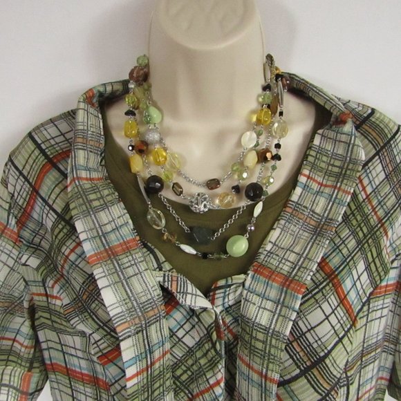 Vintage DCC Tops - Women's 3 Piece Outfit | Vintage DCC Missy | M/Duluth Trading Co | L/Necklace